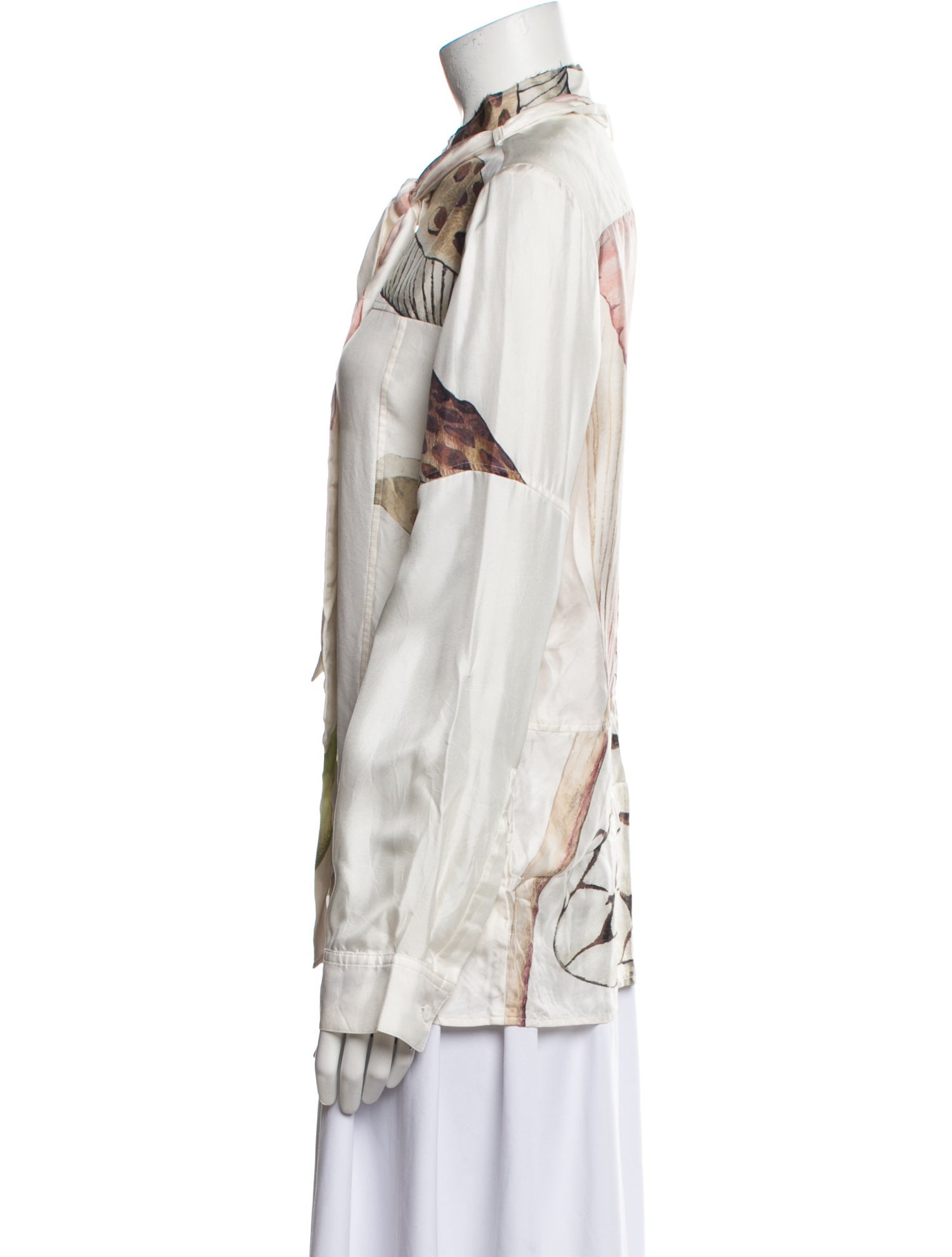 Loewe Silk Printed Button-Up Top