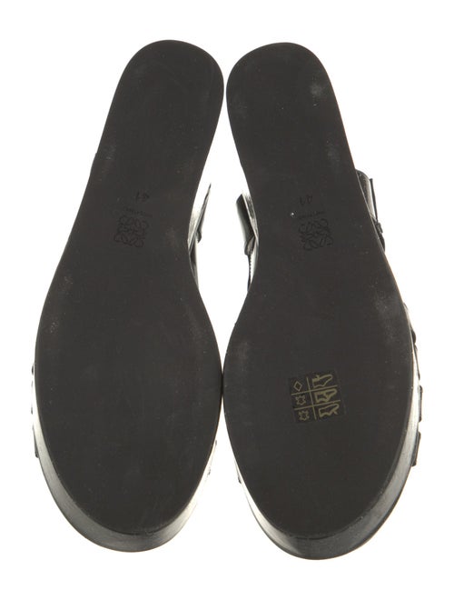 Loewe Patent Leather Glitter Accents Slingback Pumps