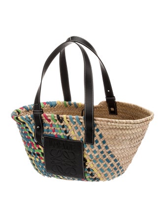 Loewe Raffia Basket Small