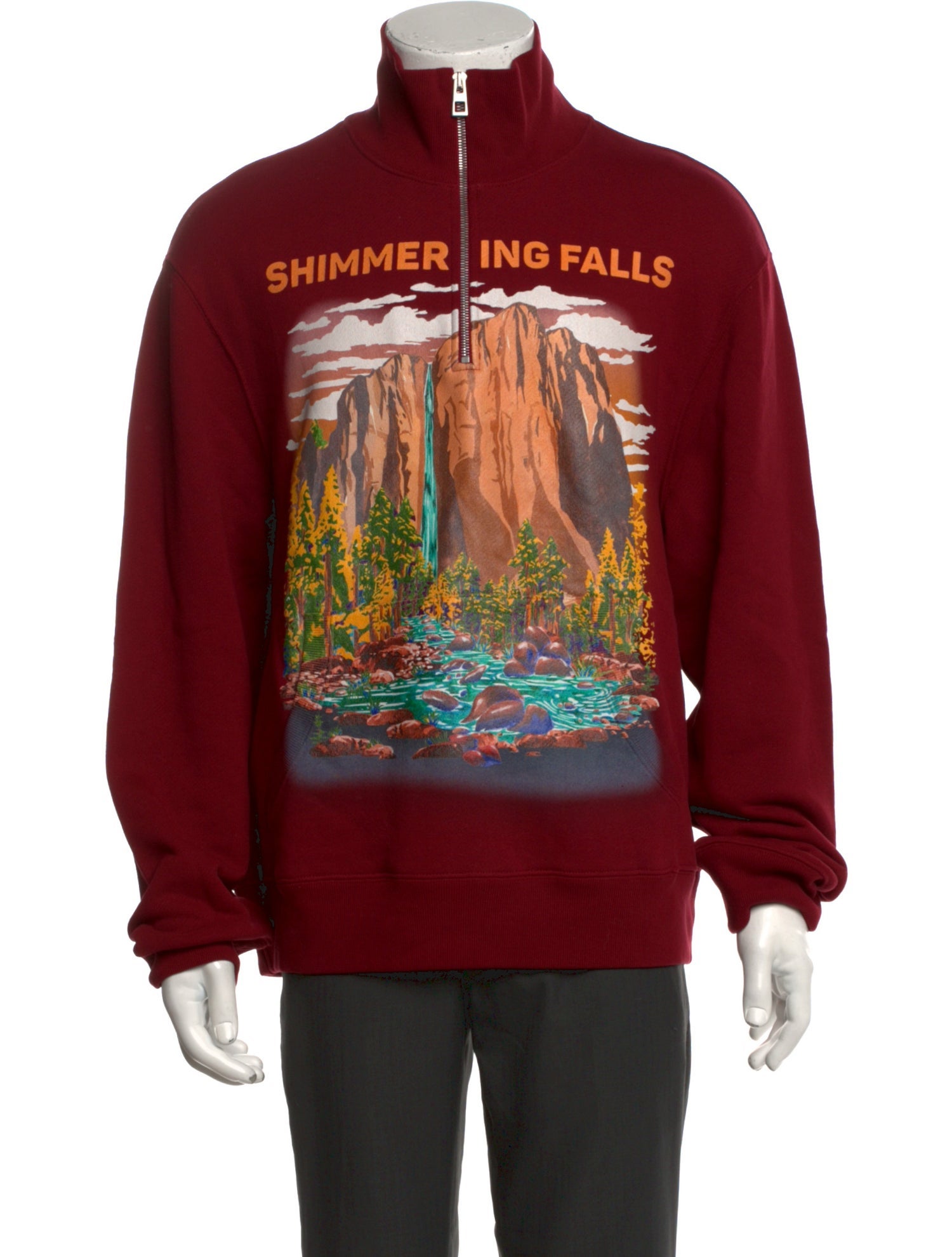 Loewe Graphic Print Mock Neck Sweatshirt w/ Tags