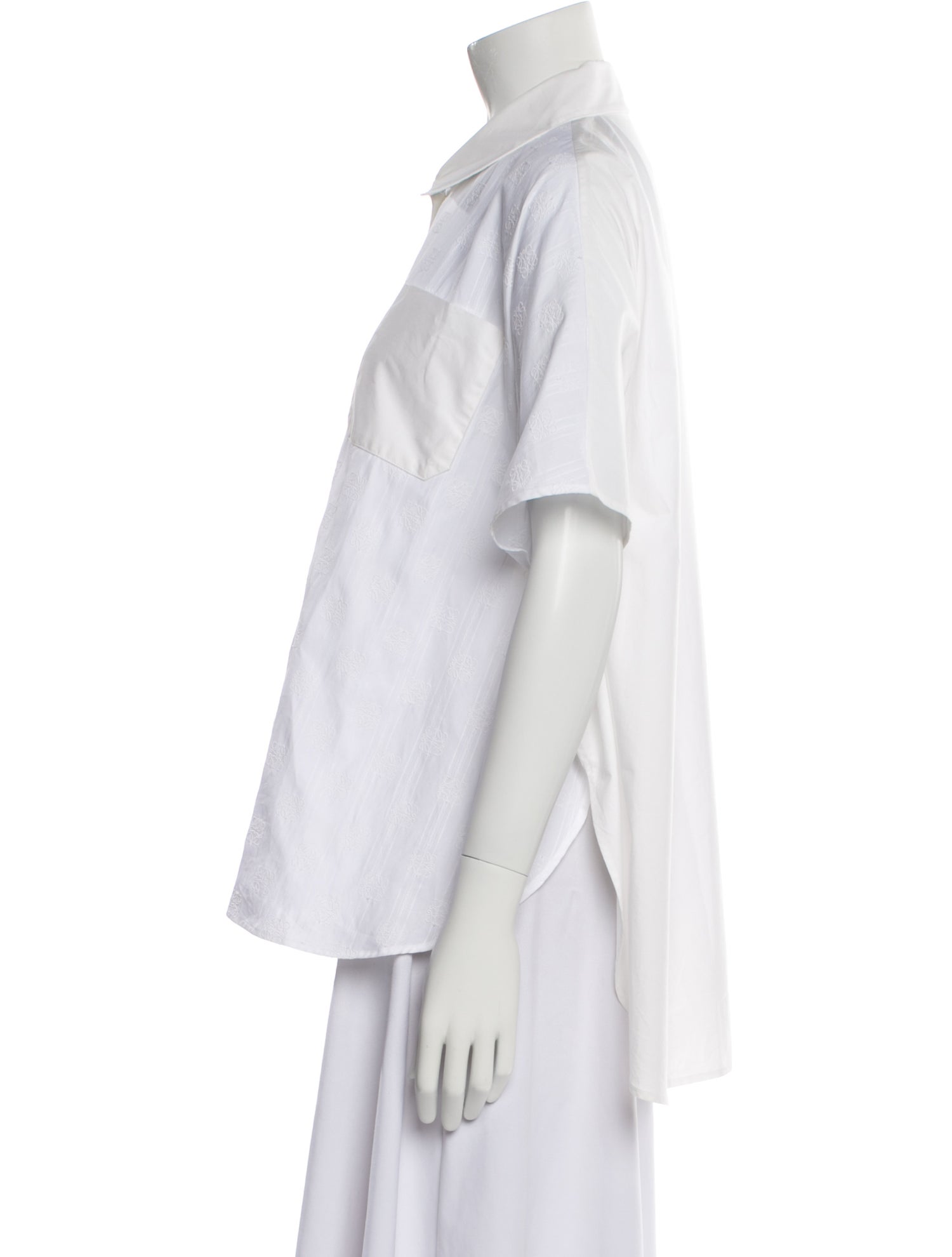 Loewe Short Sleeve Button-Up Top