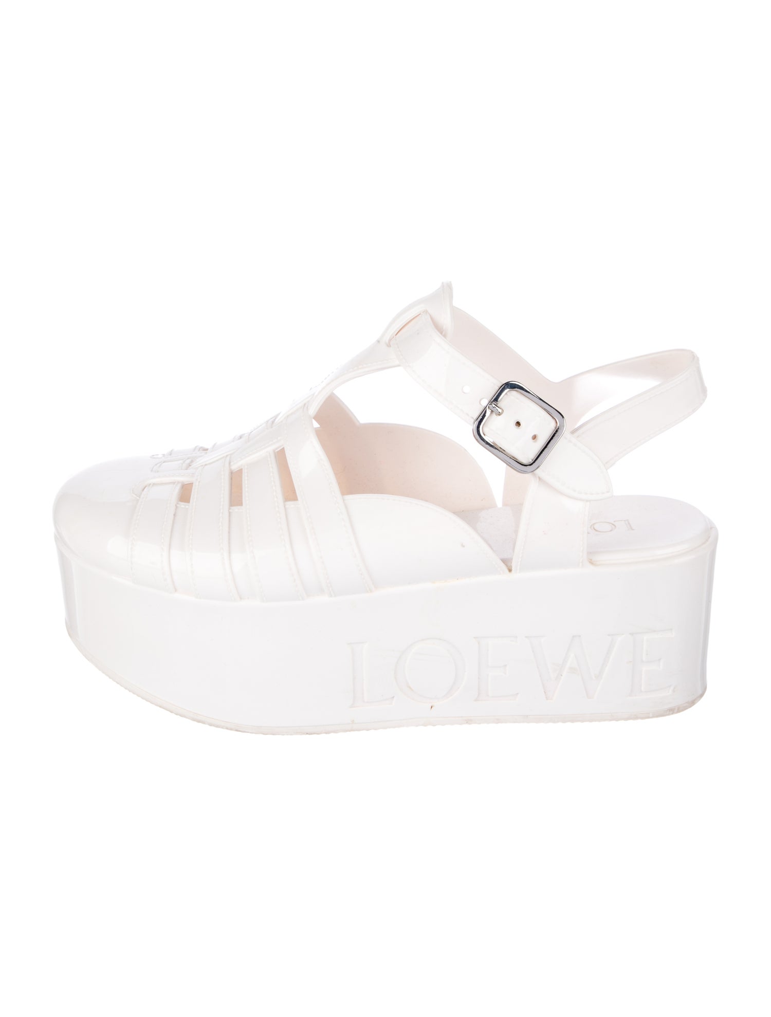 Loewe Rubber Slingback Flats