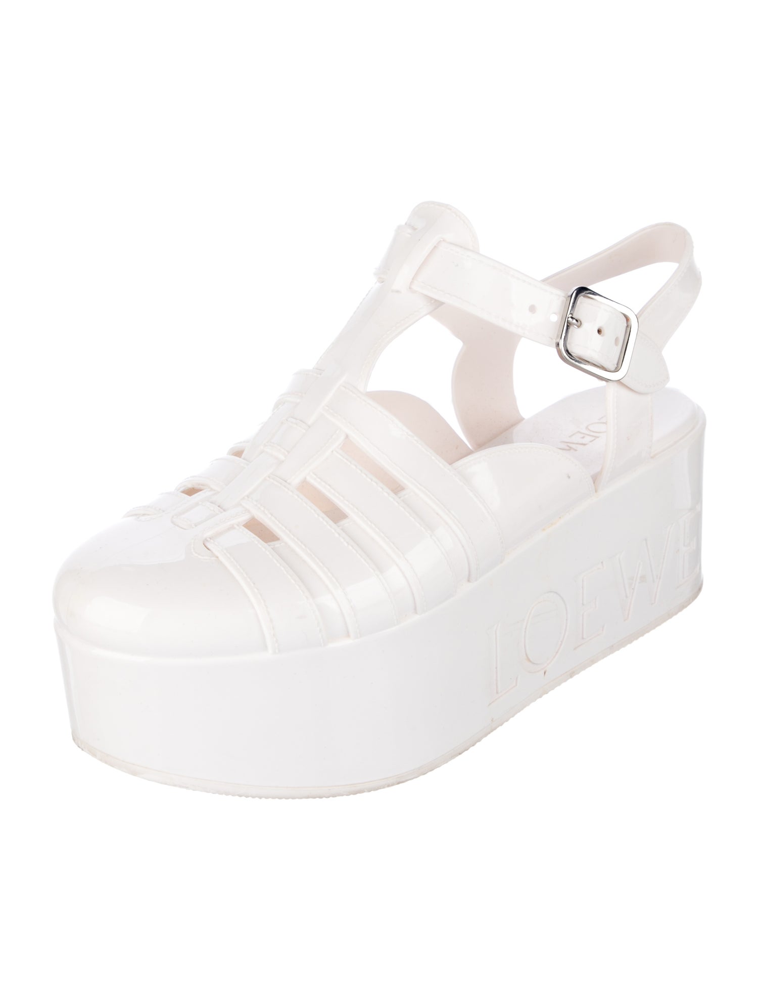 Loewe Rubber Slingback Flats