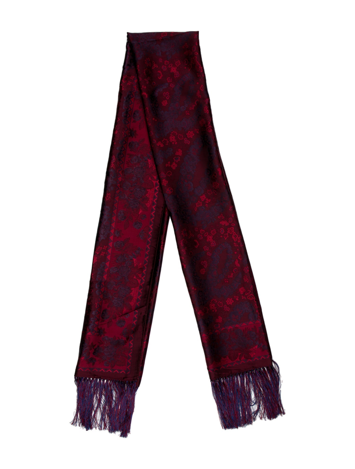 LOEWE　ロエベ　シルク　スカーフ silk　scarf　Luxury Scarf in silk Blue - LOEWE