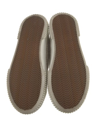 Loewe Canvas Embroidered Accent Sneakers