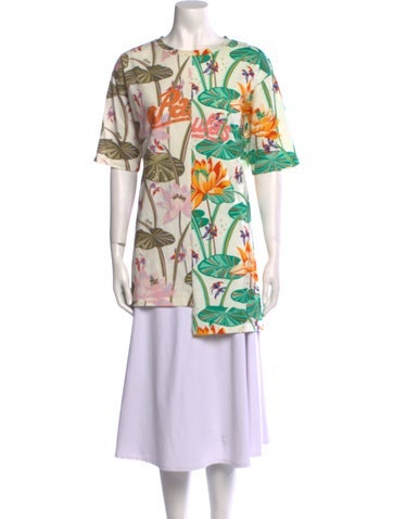 Loewe Tops Printed Crew Neck Tunic M