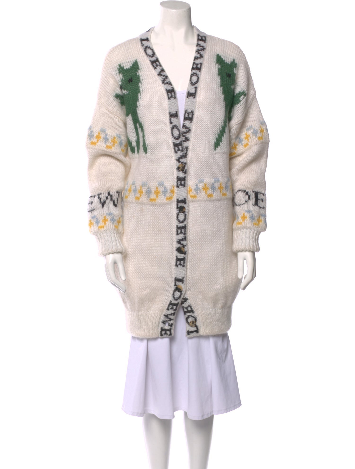 Loewe Kid Mohair Printed Sweater