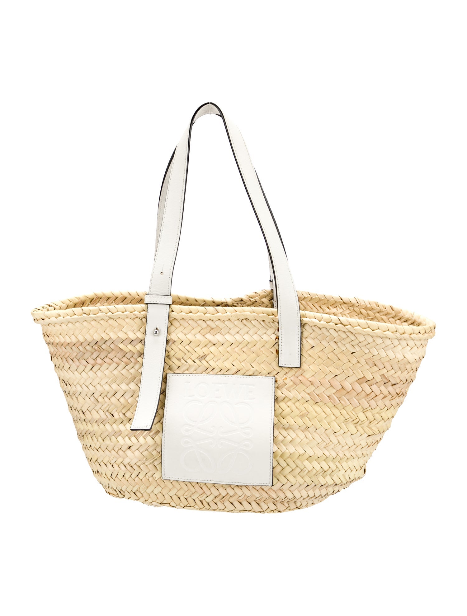 Loewe Raffia Woven Basket