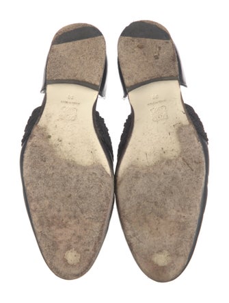 Loewe Leather Braided Accents D'Orsay Flats