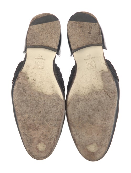 Loewe Leather Braided Accents D'Orsay Flats