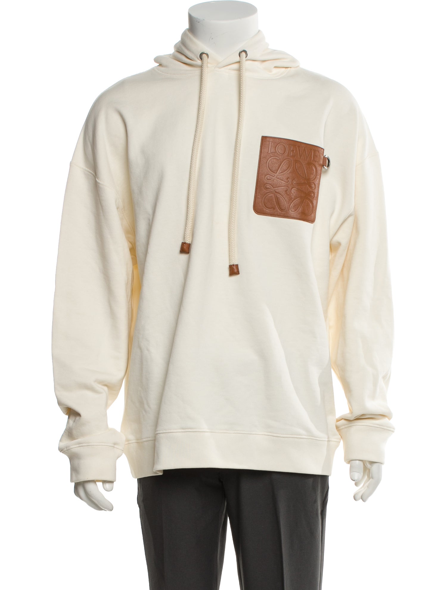Loewe Graphic Print V-Neck Hoodie