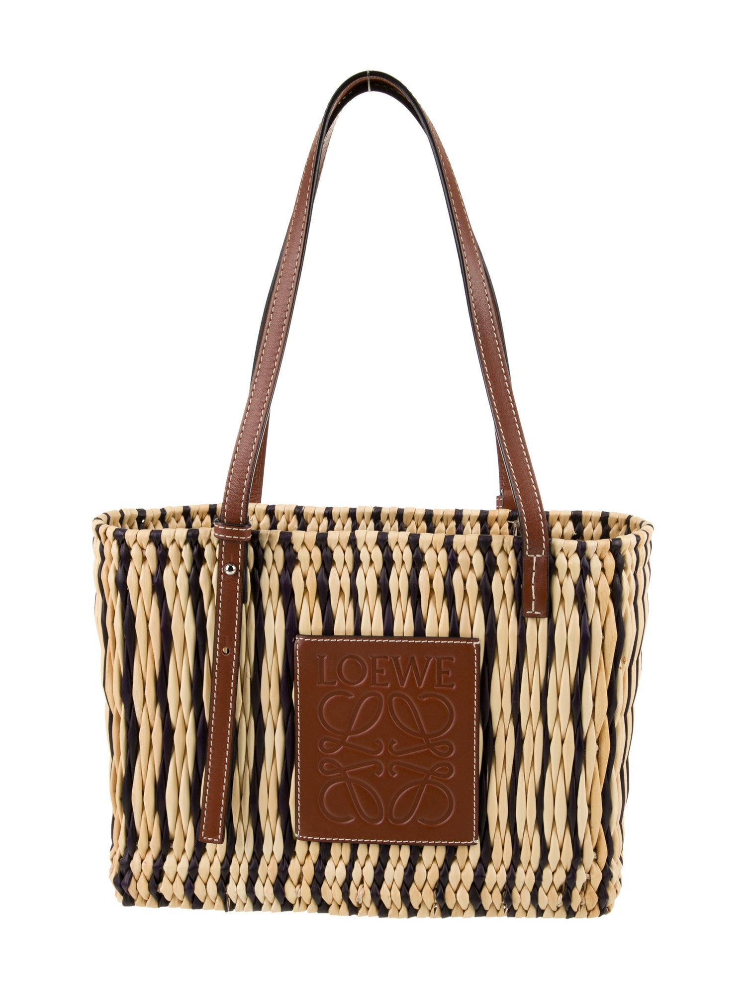 Loewe Raffia Square Basket