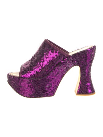 Loewe Sequin Embellishments Slides