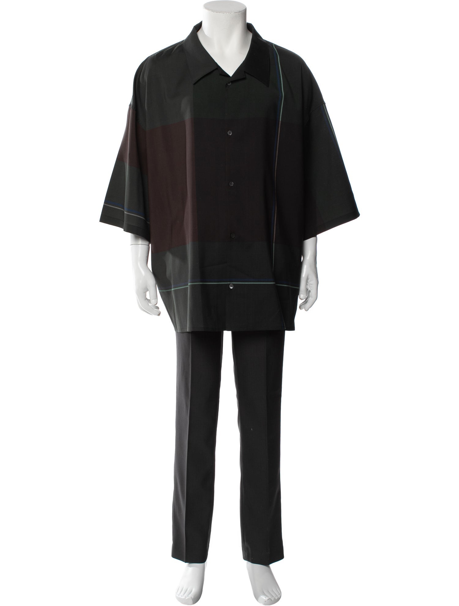 Loewe Wool Three-Quarter Sleeve Shirt