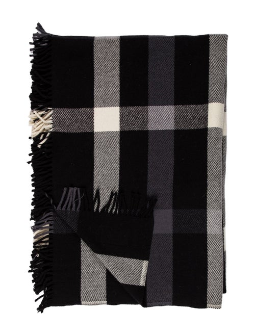 Loewe Plaid Wool Throw Blanket