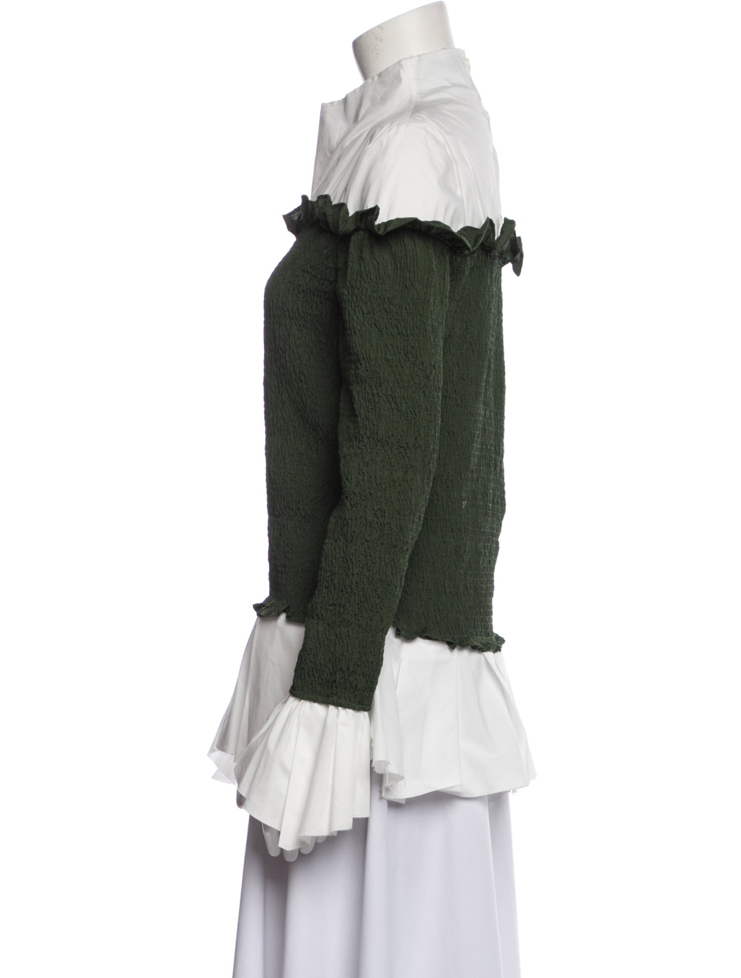 Loewe Mock Neck Long Sleeve Sweatshirt