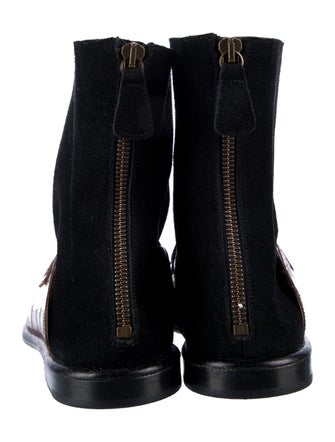 Loewe Leather Printed Chelsea Boots