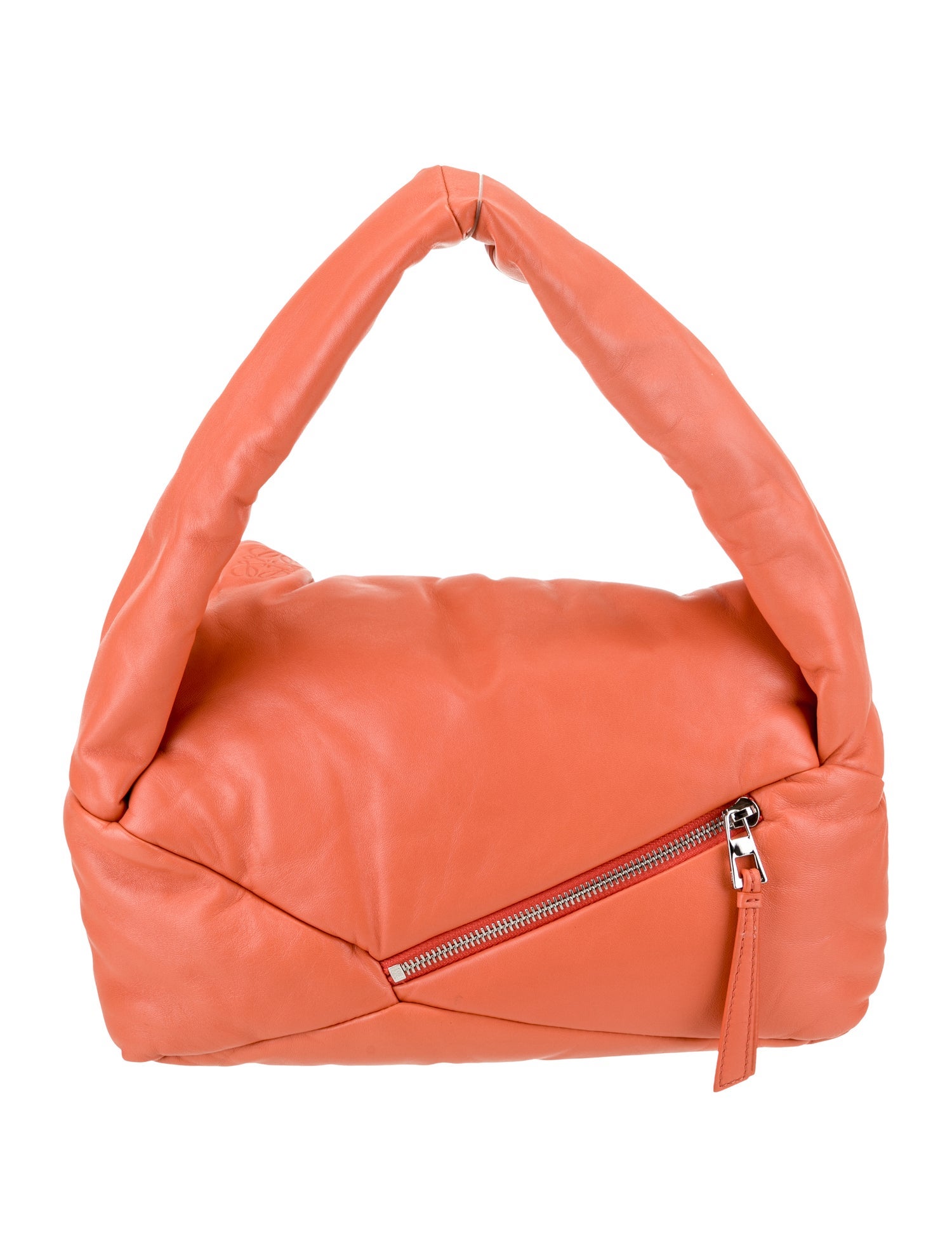 Loewe Leather Puzzle 2023 - Orange Shoulder Bags, Handbags