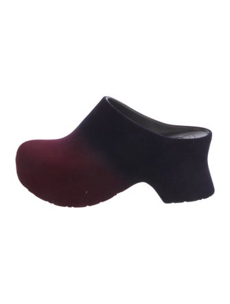 Loewe Velvet Tie-Dye Print Mules