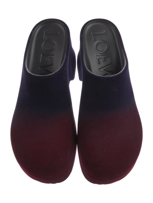 Loewe Velvet Tie-Dye Print Mules