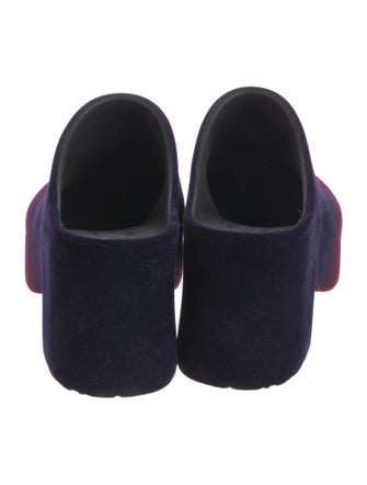 Loewe Velvet Tie-Dye Print Mules