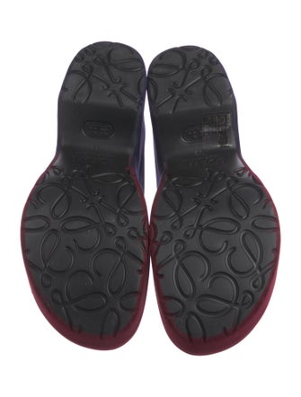 Loewe Velvet Tie-Dye Print Mules