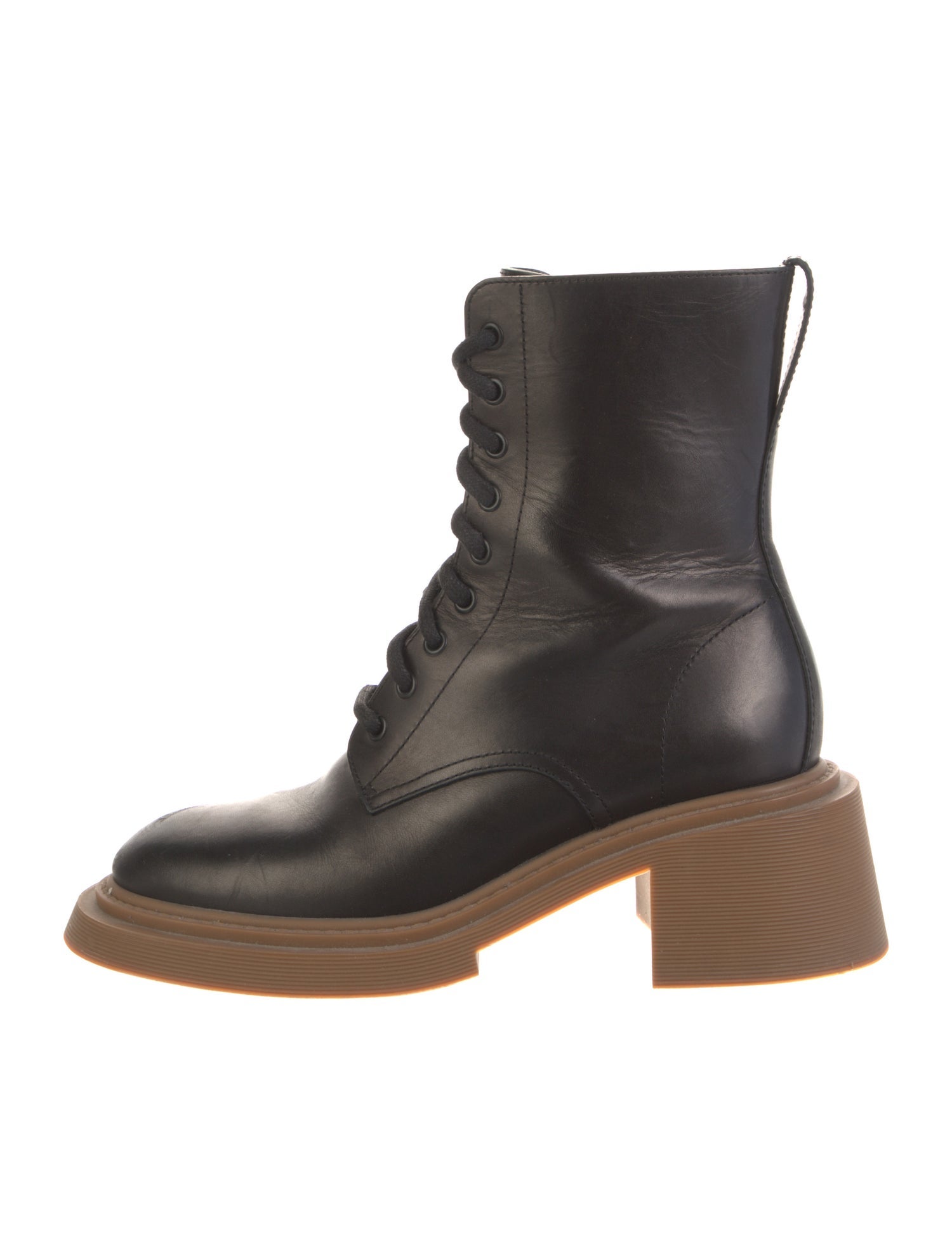Loewe Leather Combat Boots