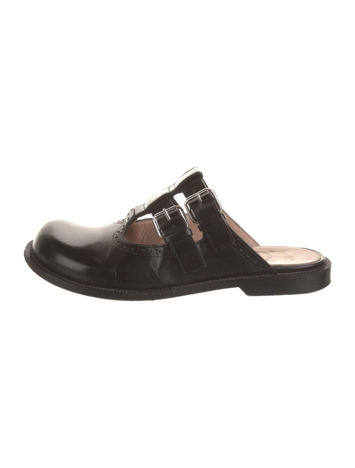 Loewe Leather Lasercut Accents Mules