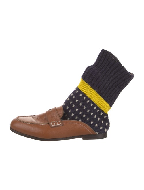 Loewe Leather Printed Loafers