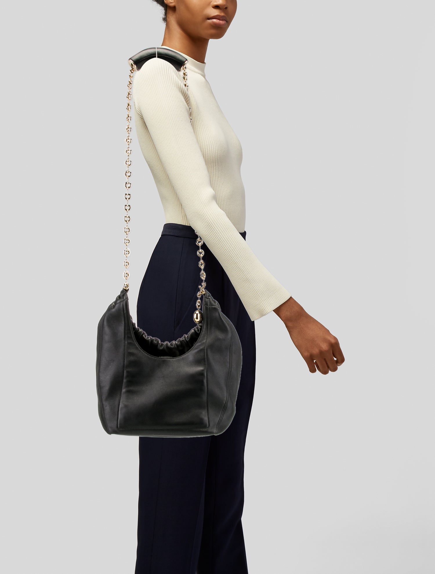 Cesare Paciotti Leather Crossbody Bag - Black Crossbody Bags
