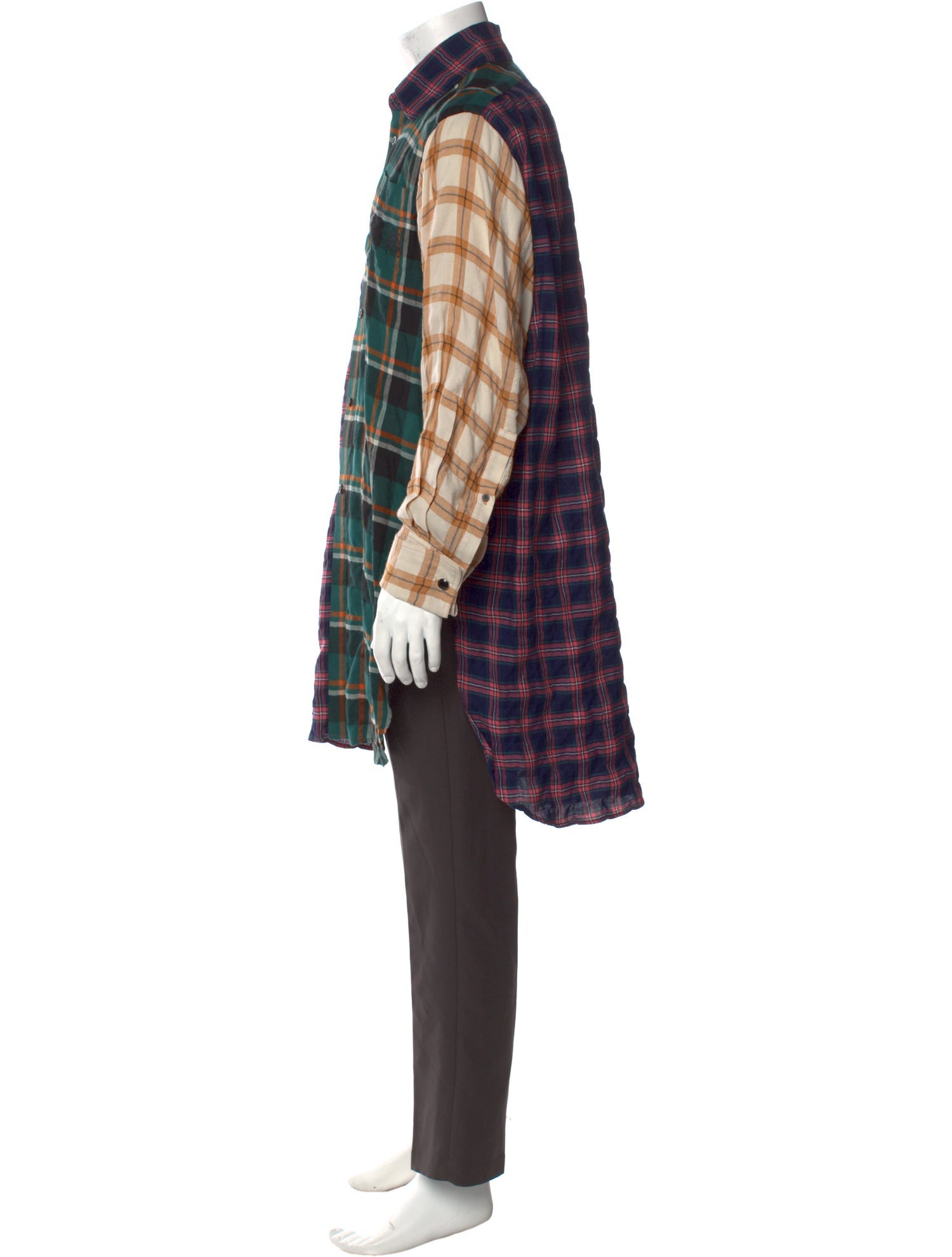 Loewe Plaid Print Long Sleeve Shirt