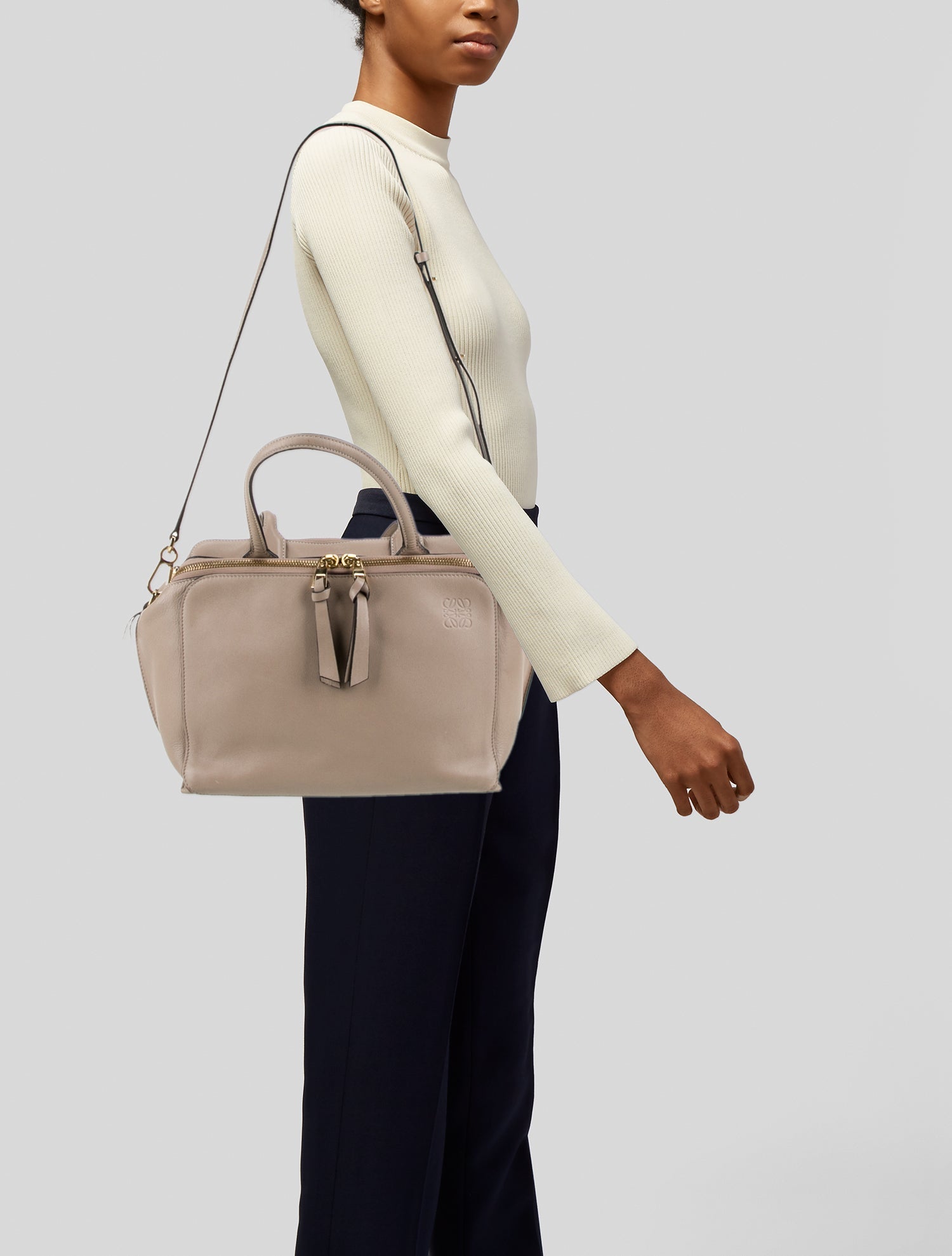 Loewe Leather Top Handle Bag