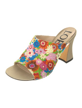 Loewe Floral Print Slides