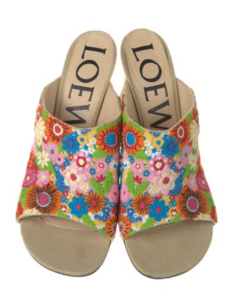 Loewe Floral Print Slides