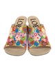 Loewe Canvas Floral Print Slides
