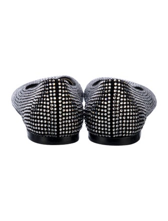 Loewe Printed Crystal Embellishments Ballet Flats