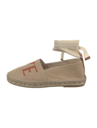 Loewe Canvas Embroidered Accent Espadrilles