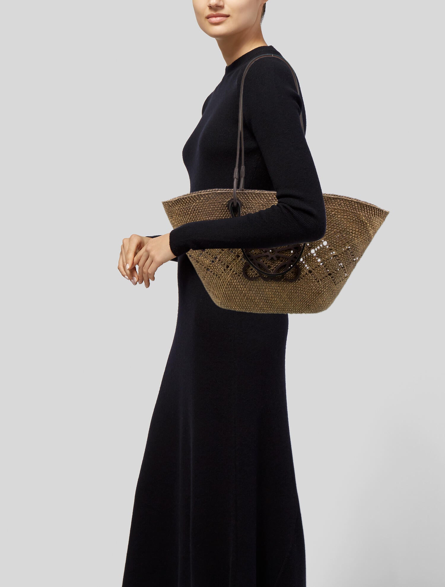 Loewe Raffia Anagram w/ Tags