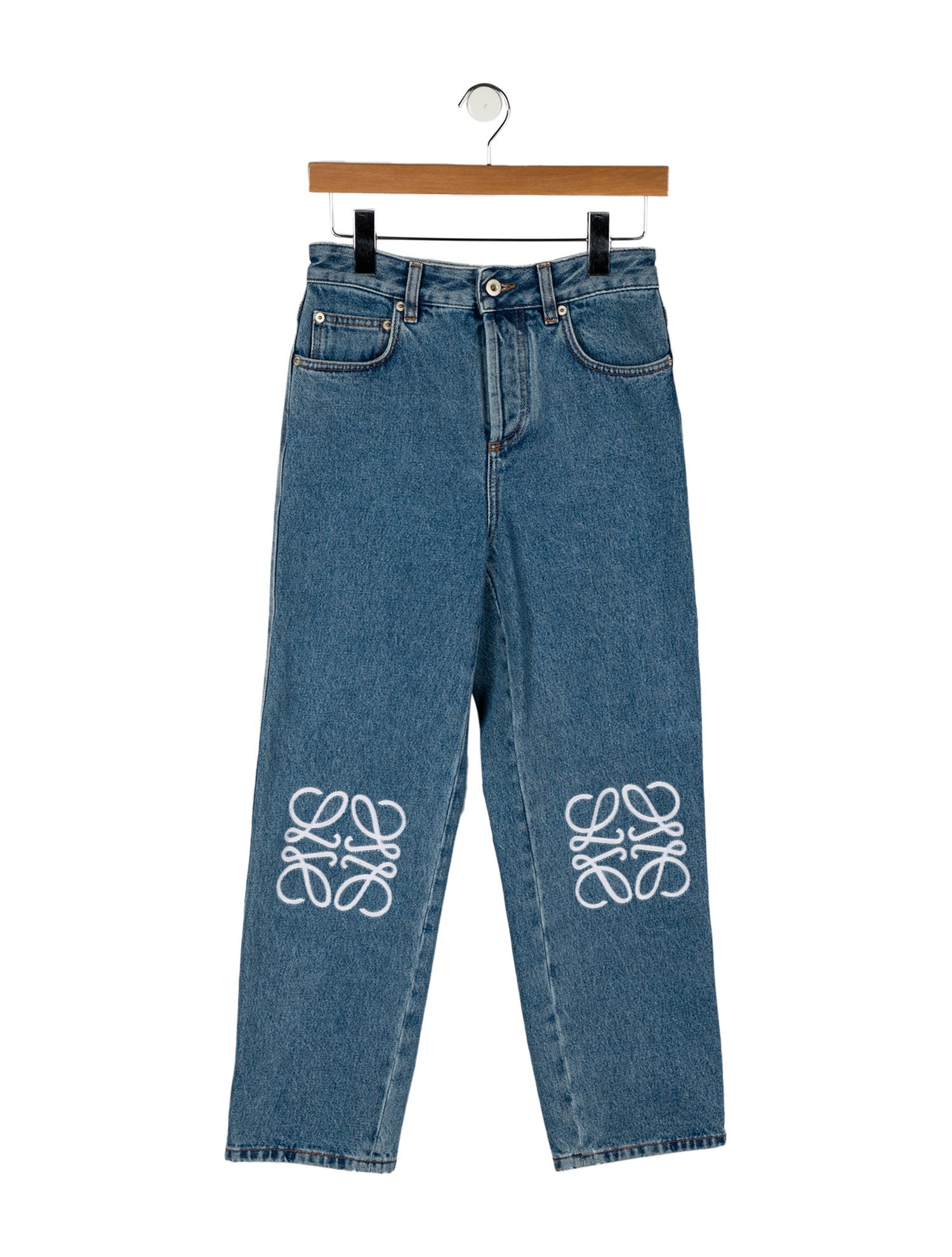 Loewe High-Rise Straight Leg Jeans