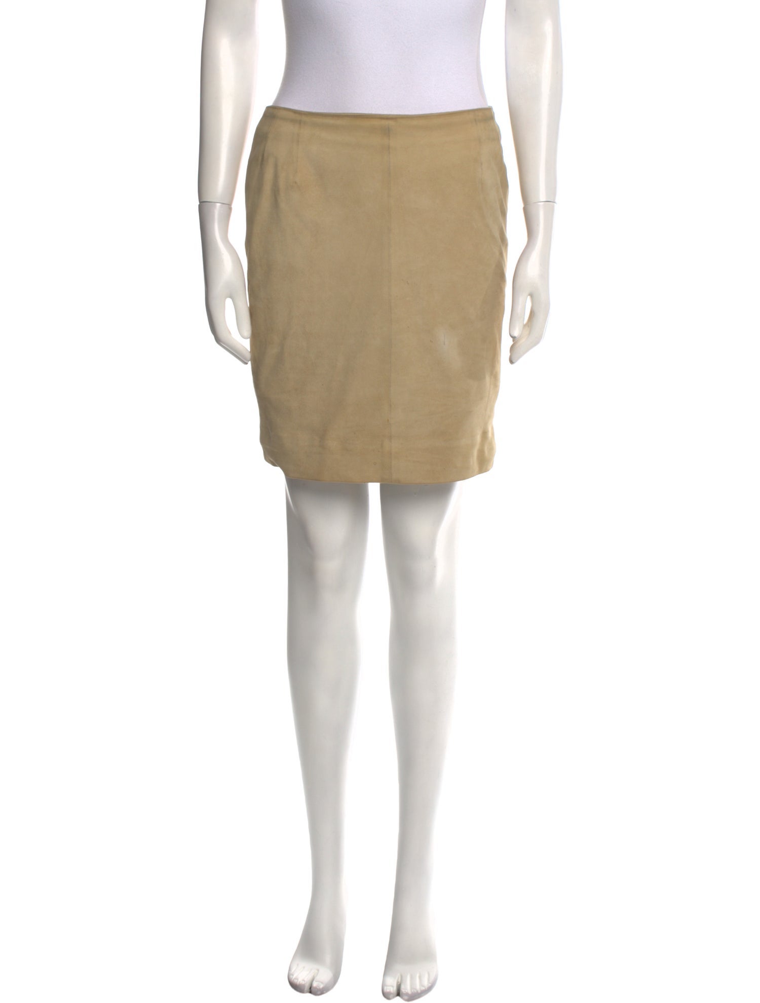 Excellent+ ★ LOEWE suede leather skirt LOT_30 LOEWE Vintage Suede Butter Soft Leather Skirt S/M