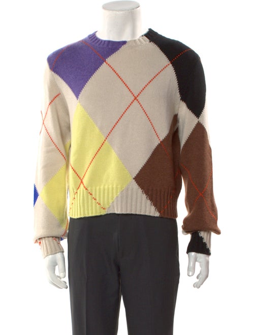 Loewe Argyle Print Cashmere Pullover