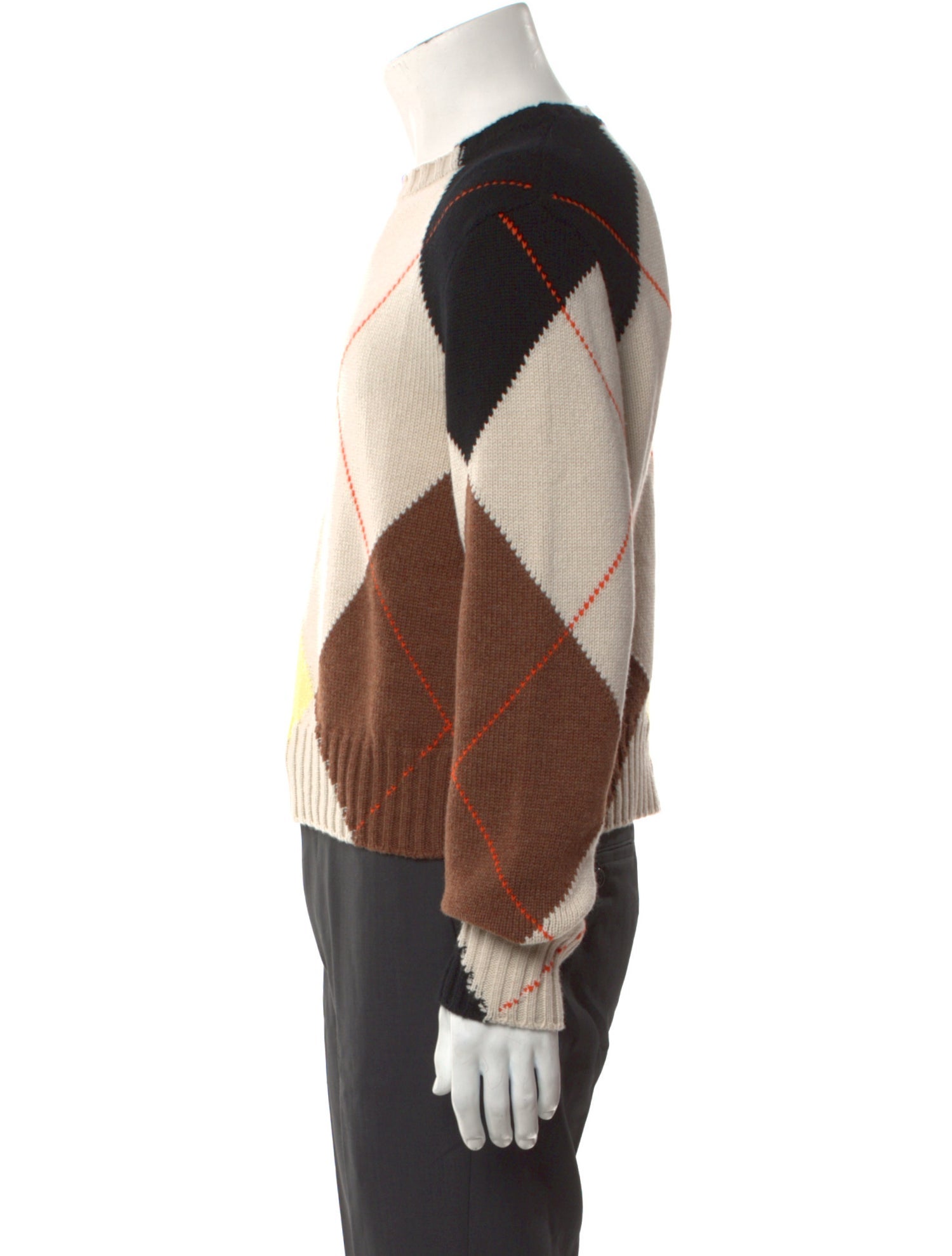 Loewe Argyle Print Cashmere Pullover