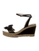 Loewe Leather Grosgrain Trim Espadrilles