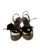 Loewe Leather Grosgrain Trim Espadrilles