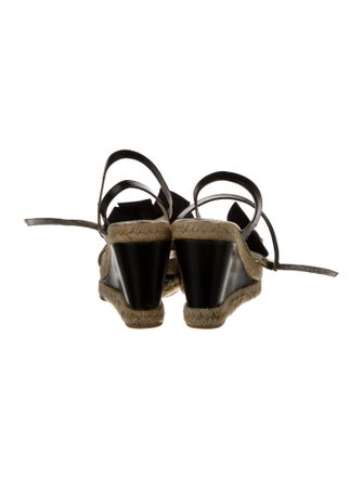 Loewe Leather Grosgrain Trim Espadrilles