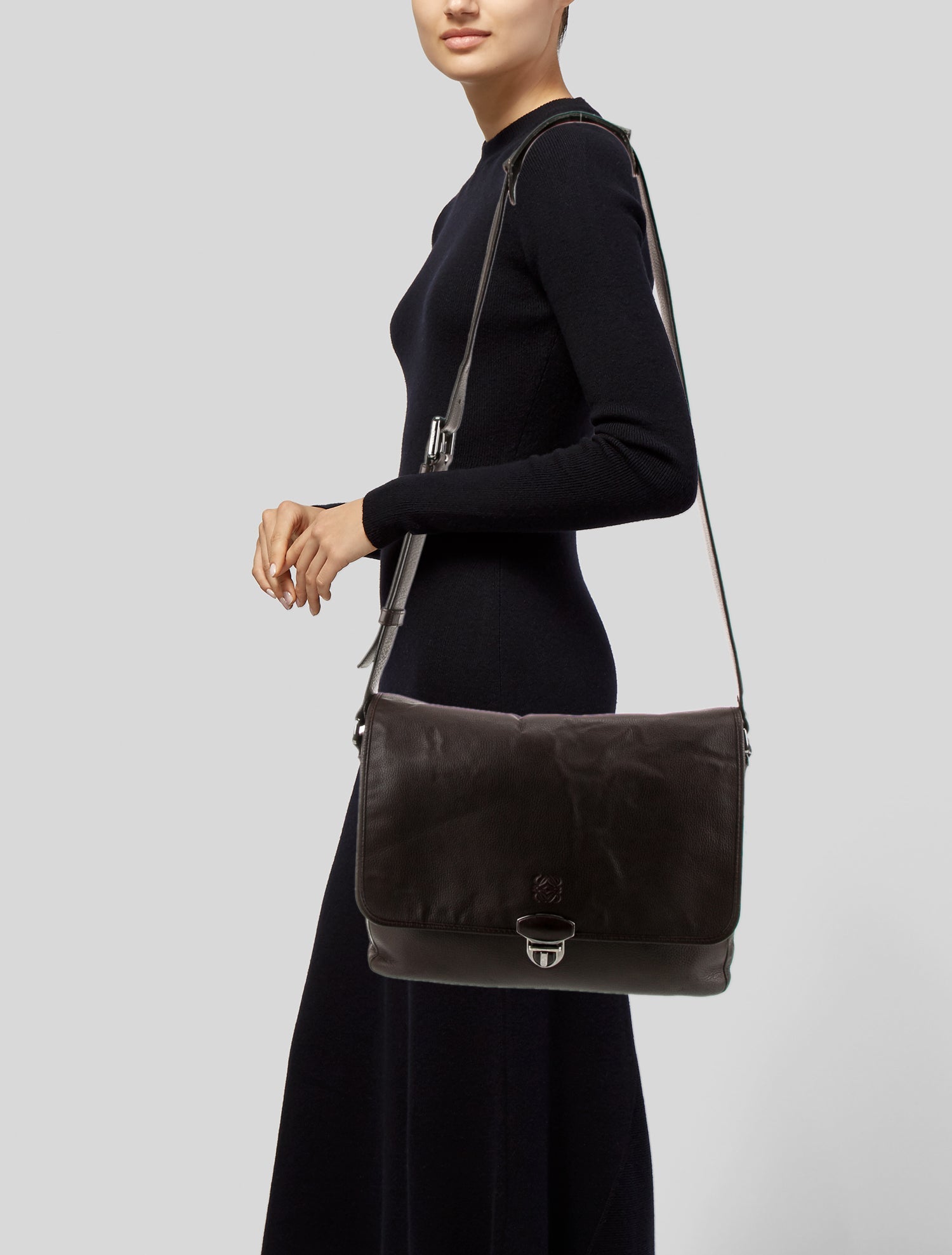 Loewe Leather Messenger Bag