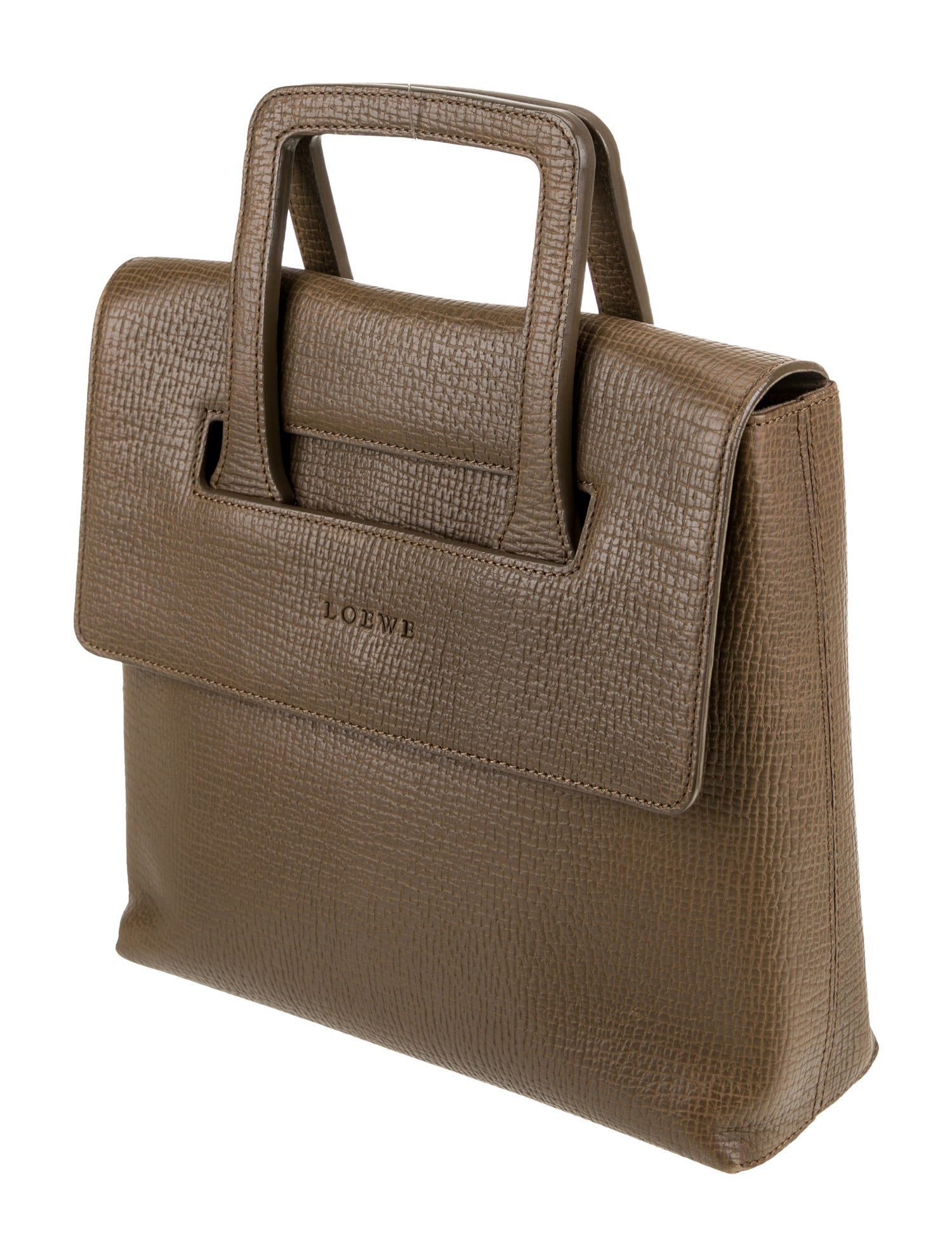 Loewe Leather Top Handle Bag