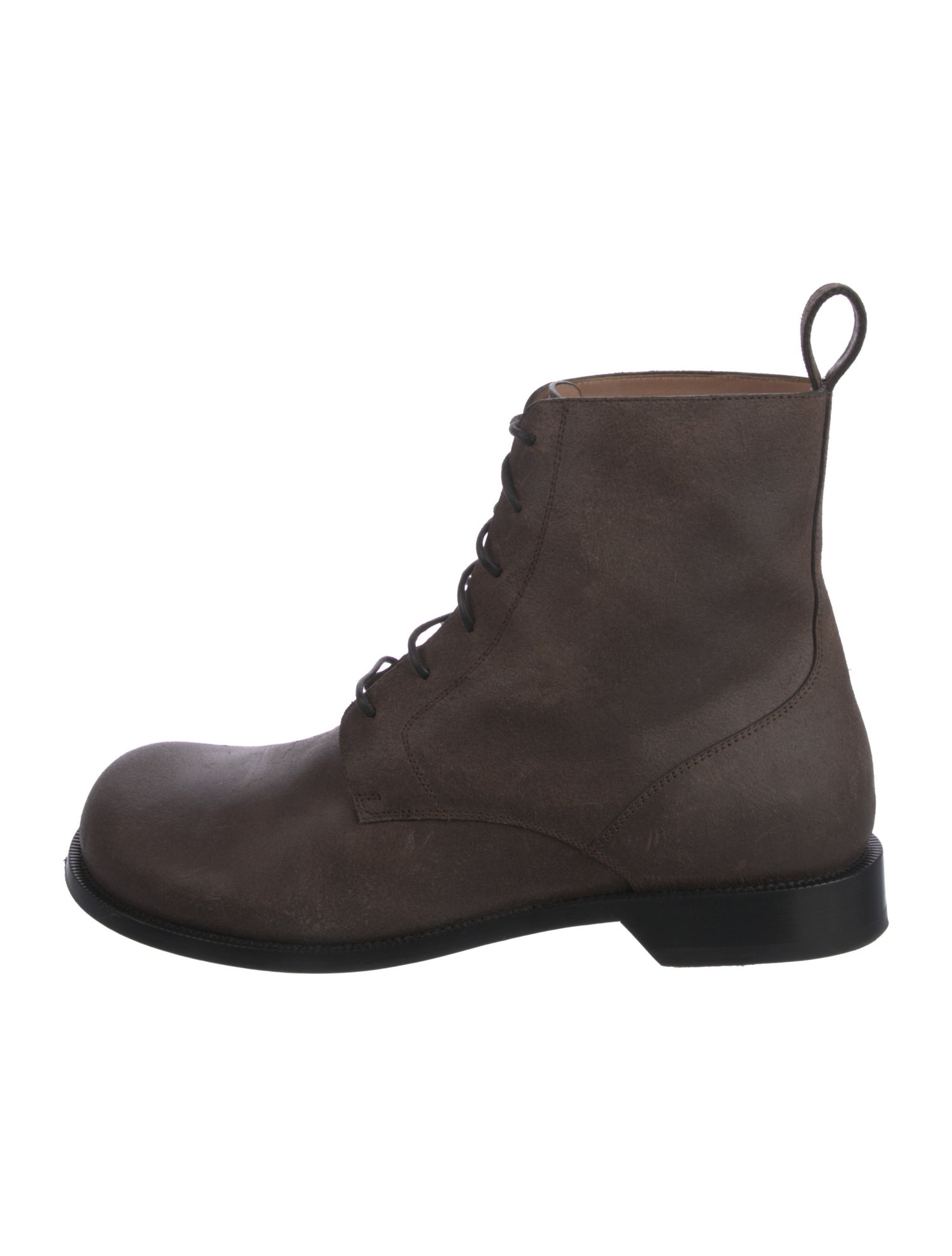 Loewe Leather Combat Boots