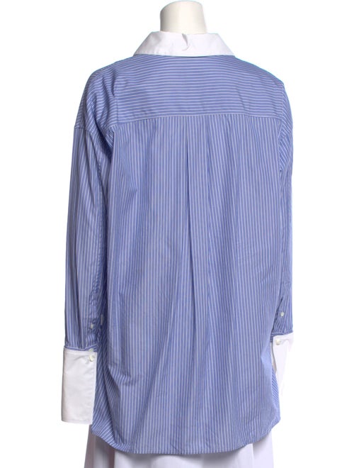Loewe Deconstructed Long Sleeve Striped Button-Up Top
