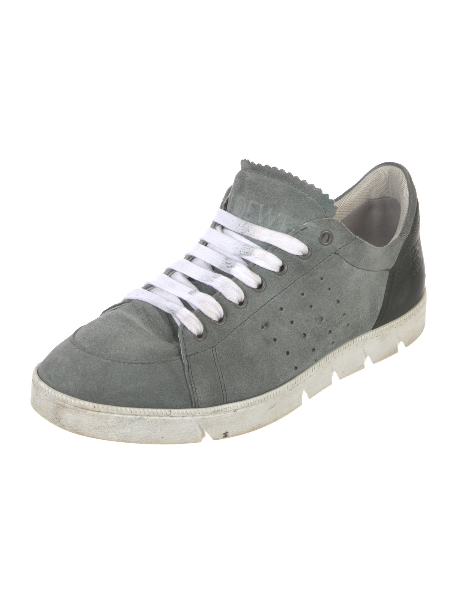 Loewe Suede Printed Sneakers